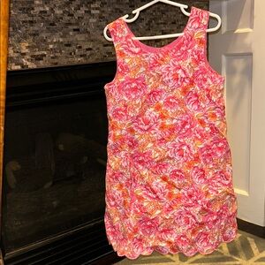 Tommy Bahama Pink and Orange Floral Girls Dress